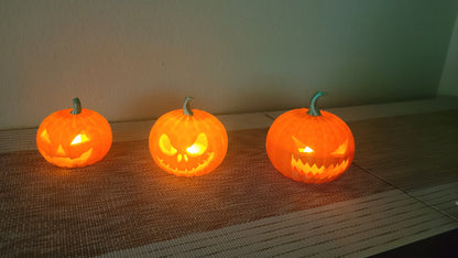 Pumpkin Candles Kit - Illuminate Your Autumn Evenings. Halloween collection. Personalized gift.