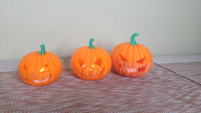 Pumpkin Candles Kit - Illuminate Your Autumn Evenings. Halloween collection. Personalized gift.