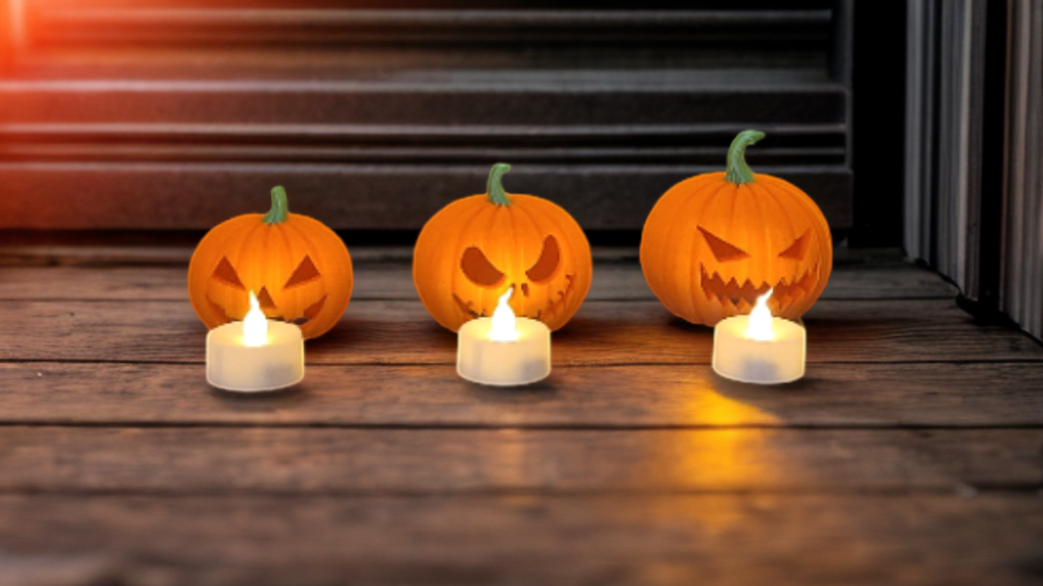 Pumpkin Candles Kit - Illuminate Your Autumn Evenings. Halloween collection. Personalized gift.