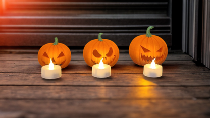 Pumpkin Candles Kit - Illuminate Your Autumn Evenings. Halloween collection. Personalized gift.