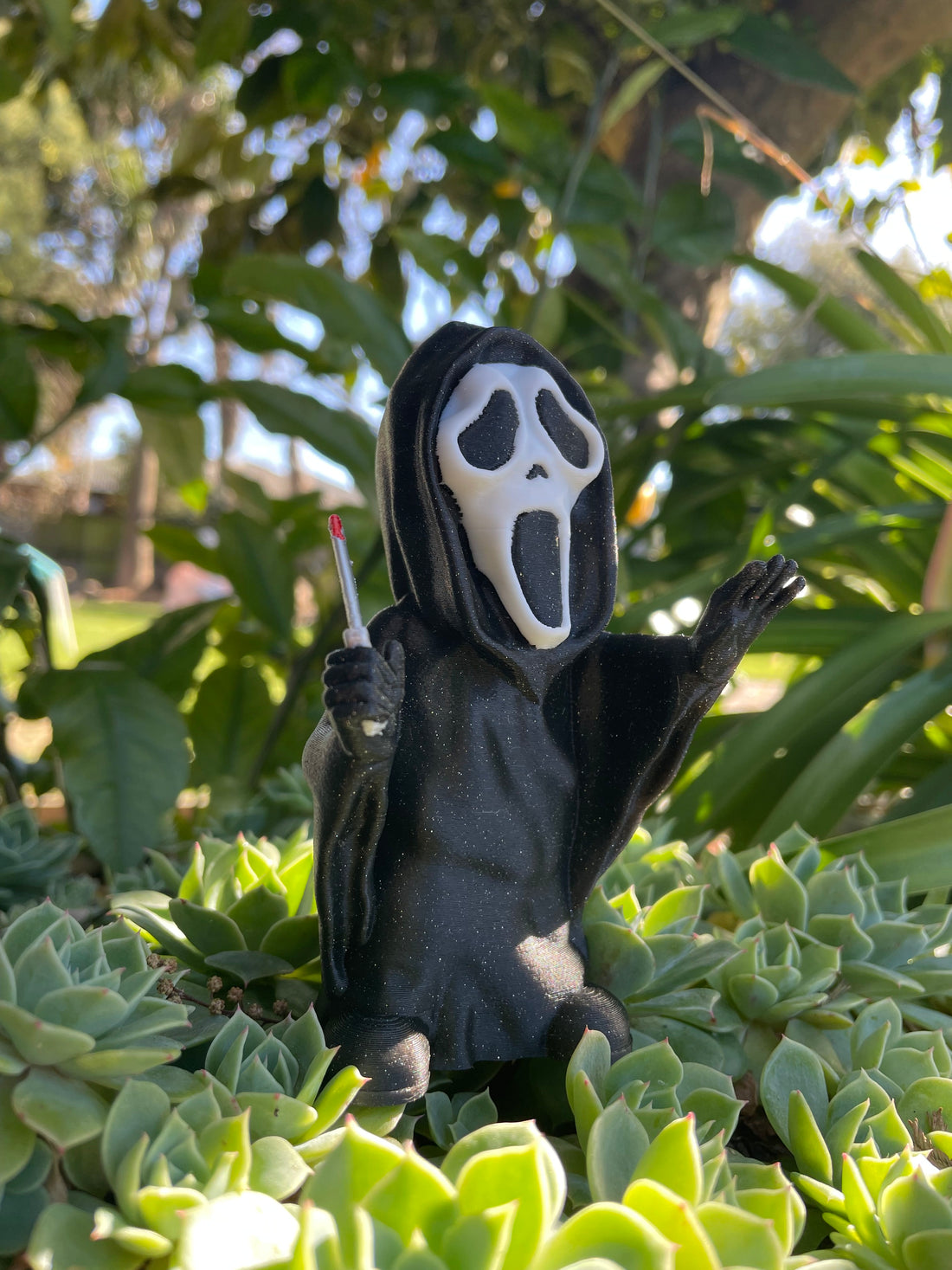 Ghost Face Figurine - 3D Printed Icon of Horror. Halloween collection. Personalized gift.