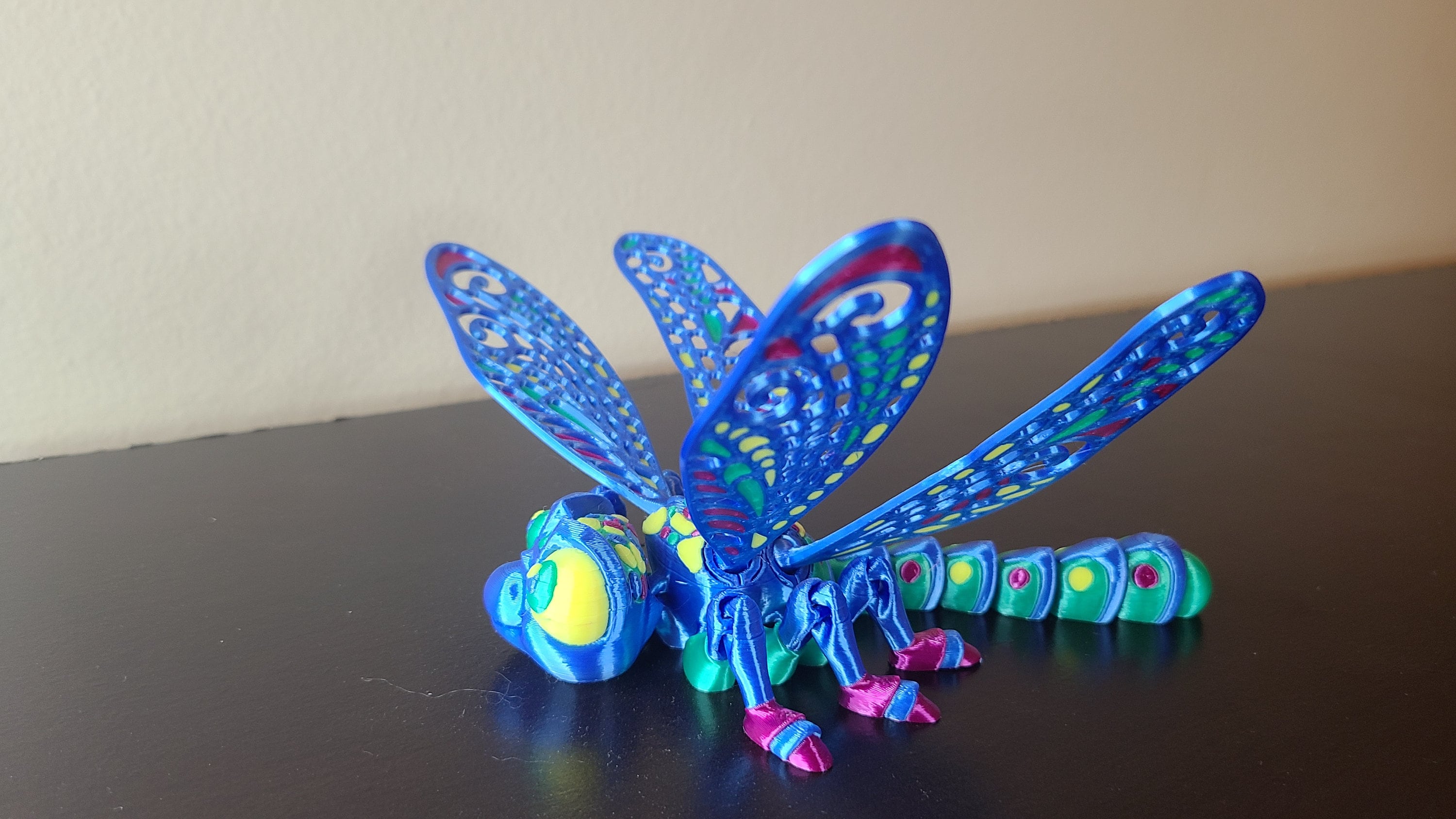 Dragonfly Toy, Articulated Dragonfly, Dragonfly Figurine, Kids Room Toy, Dragonfly Sculpture, 3D Printed Dragonfly, Cute Kids Dragonfly