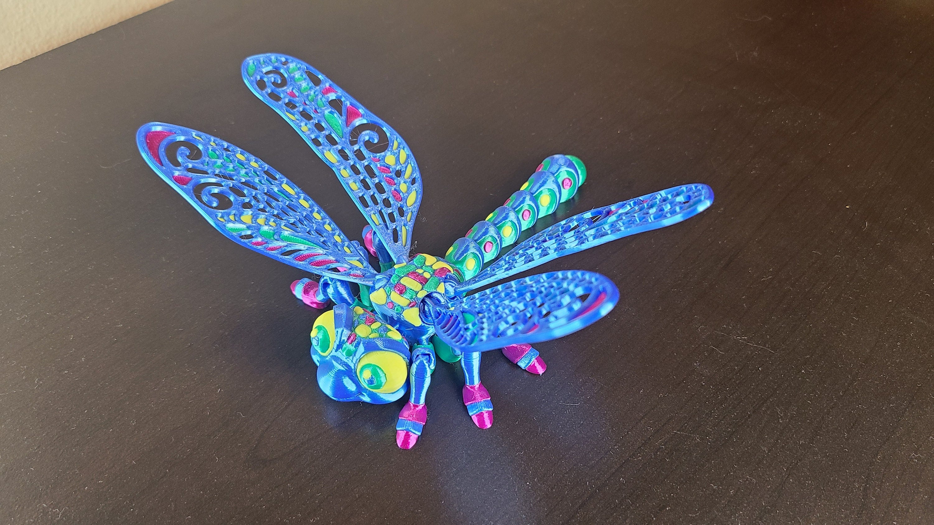 Dragonfly Toy, Articulated Dragonfly, Dragonfly Figurine, Kids Room Toy, Dragonfly Sculpture, 3D Printed Dragonfly, Cute Kids Dragonfly