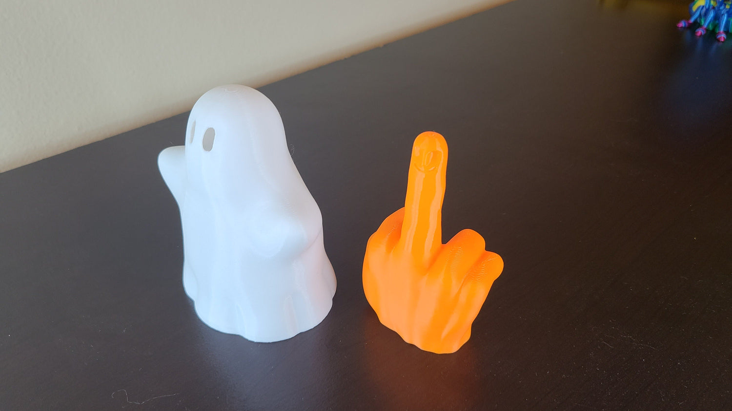 Ghost Figurine Set With Hidden Finger, Ghost Toy, Halloween Funny Gift, Halloween Ghost Collectible, Ghost Decoration, Halloween Small Toys