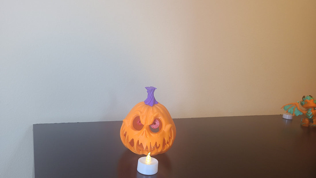 3D Printed Tealight Pumpkin, Halloween Tealight Holder, Halloween Pumpkin Decoration, Spooky Pumpkin Candleholder, Halloween Lights Holder